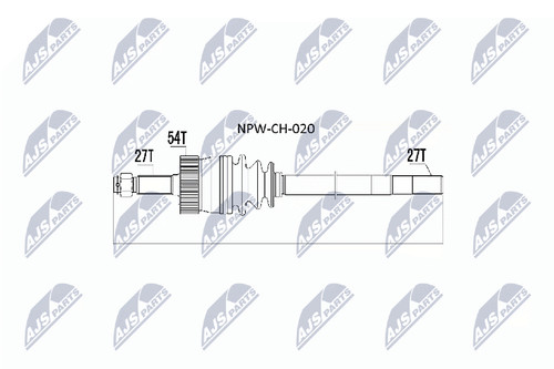 Albero motore nty npw - albero, npw-ch-020